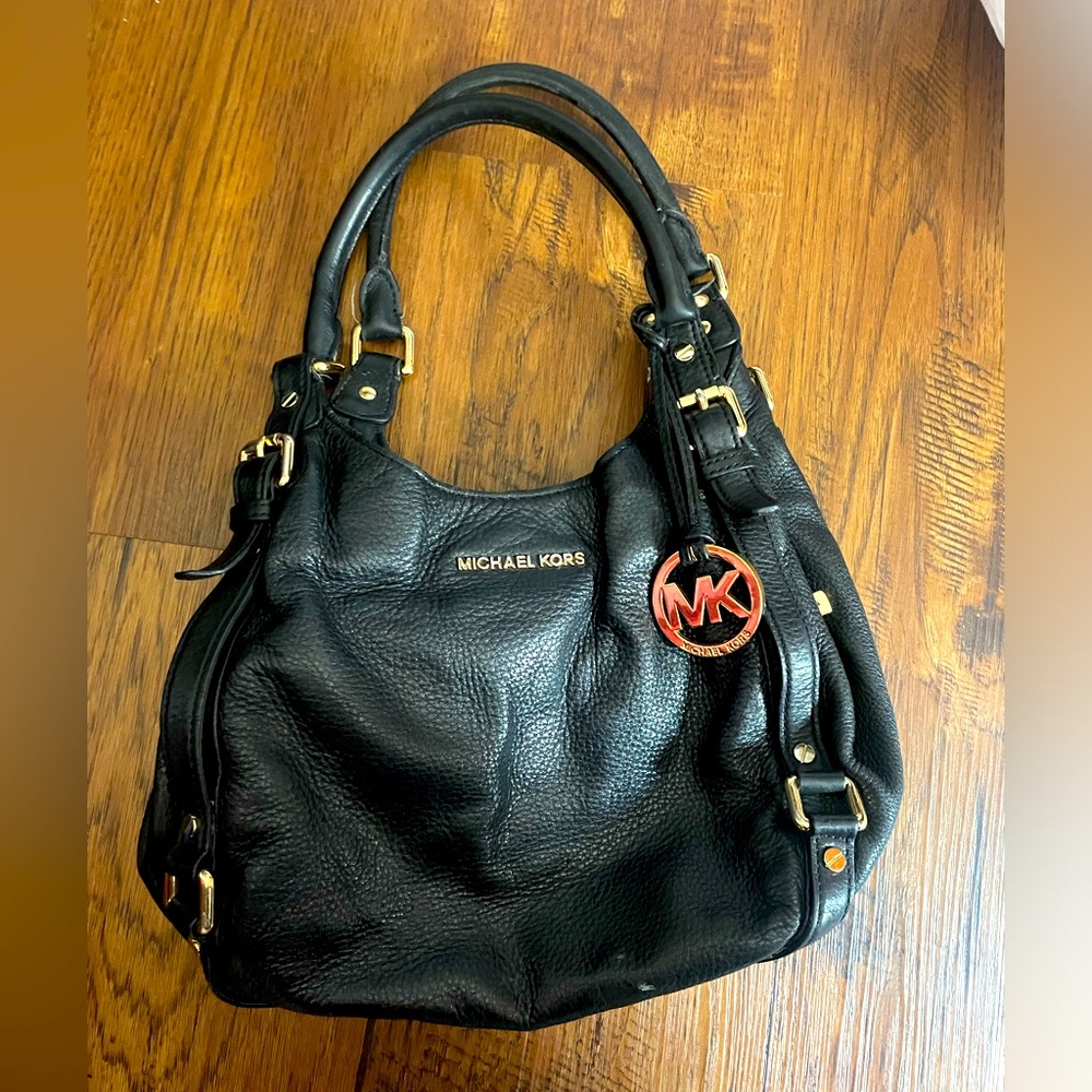 Michael Kors Handbag Leather Black